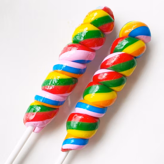 Caramelo de piruletas de paletas de remolino de arcoíris para fiesta, variedad a granel, envueltos individualmente