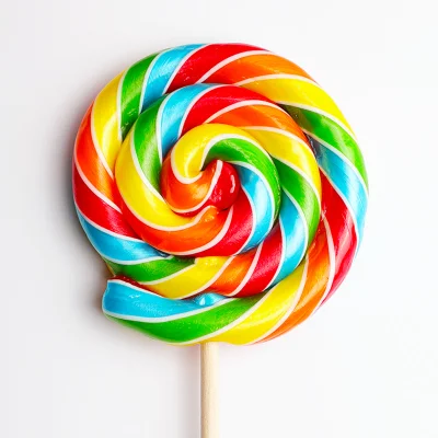 Las piruletas vendedoras calientes del remolino del arco iris del caramelo del Lollypop venden al por mayor la piruleta dulce del caramelo duro